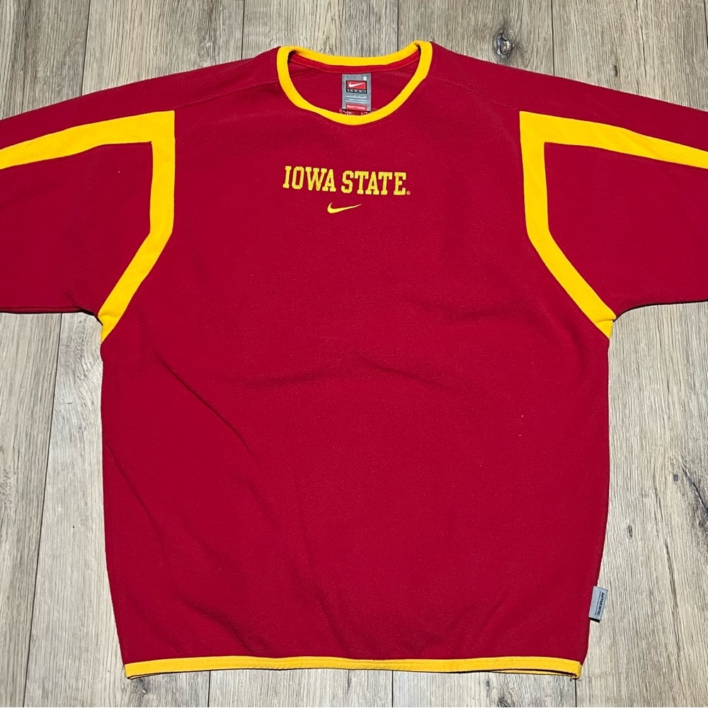 Nike Iowa State University Cyclones Red Fleece Pullover Sweatshirt Size Small